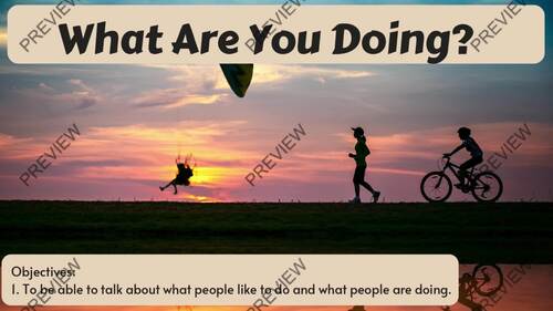What Are You Doing? – ESL Present Continuous & Daily Activities PDF by ...