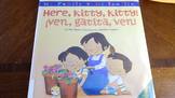 Here Kitty Kitty Book Read Aloud in Spanish and English