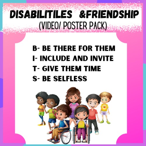 Disabilities and Friendship ( supports SEL Learning) | TPT