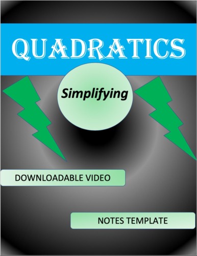 Preview of Simplifying Algebraic Expressions: 2 videos (Distance Learning)