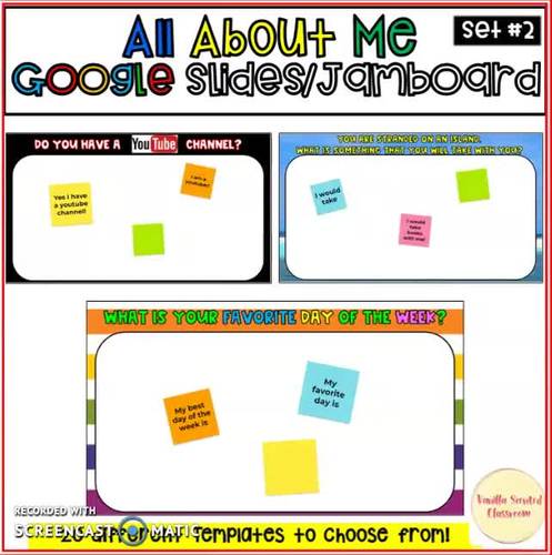 Jamboard™ Google Slides Digital Templates activity engage collaborate
