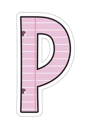 Pink Lined Paper Alphabet & Numbers – Uppercase, Lowercase, 0–9 by Mysnel