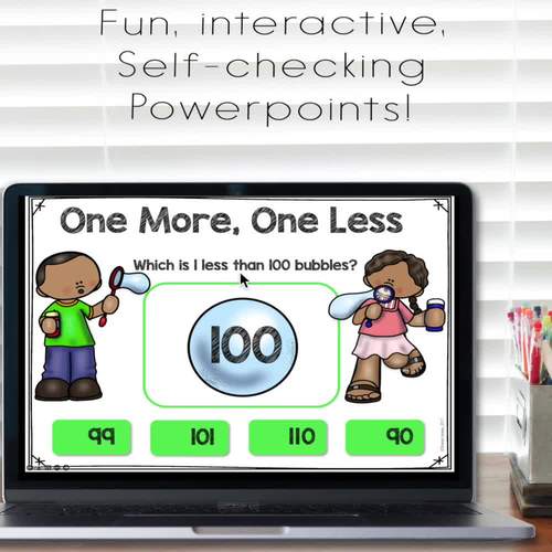 Interactive Math Games One More One Less Powerpoint TPT