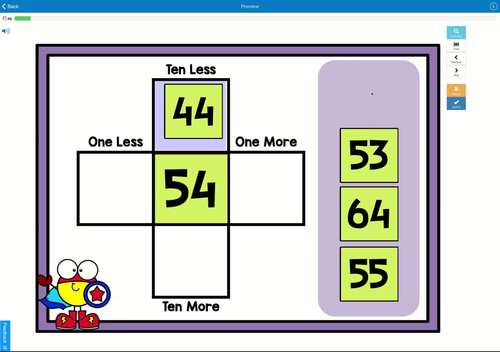 10 More 10 Less Math Boom Cards Digital Place Value Game Tpt