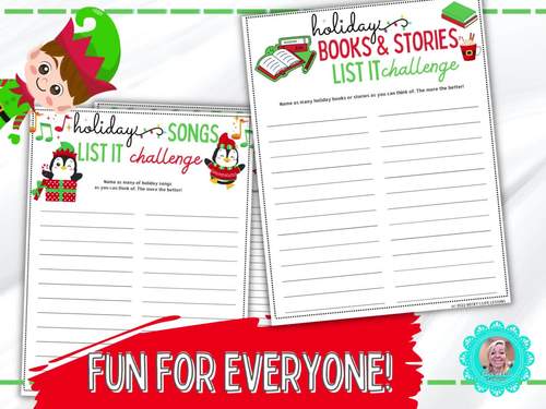 Christmas Challenge, Holiday Challenge, Christmas Game, Holiday Game