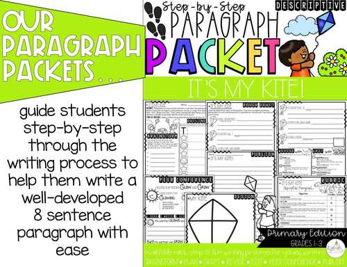 It's My Kite! Paragraph Packet | Descriptive Paragraph Writing | TPT