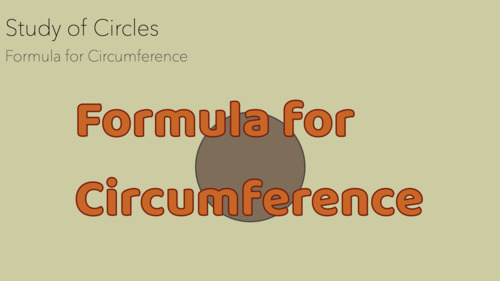Preview of Montessori Study of Circles: Formula for Circumference Presentation