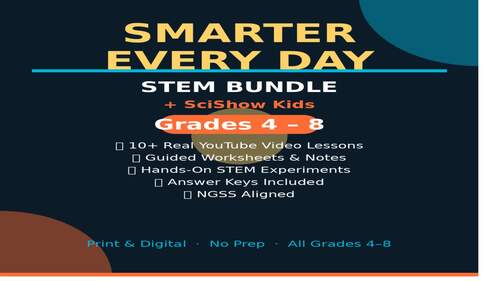 YouTube STEM Video Lessons Bundle | NGSS Activities for Grades 4–8 | No ...