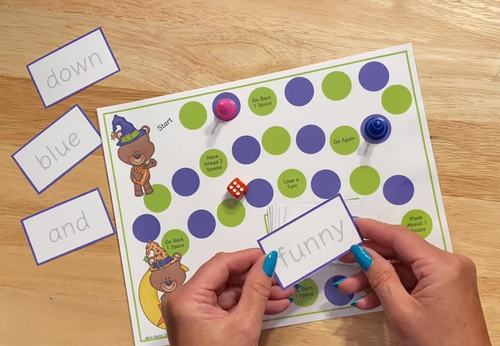 Sight Words Game Boards for Word Fluency Halloween Literacy Centers K-2 ...