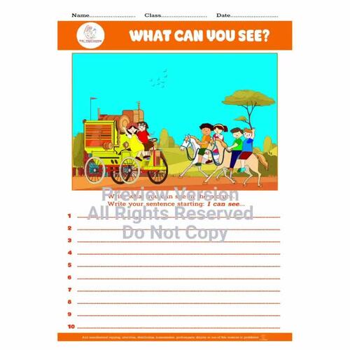 WHAT CAN YOU SEE | WORKSHEET | vocabulary | creative writing | ABA ...