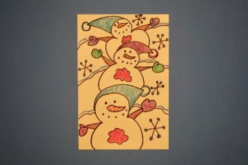 Preview of Let's Draw Overlapping Snowmen!