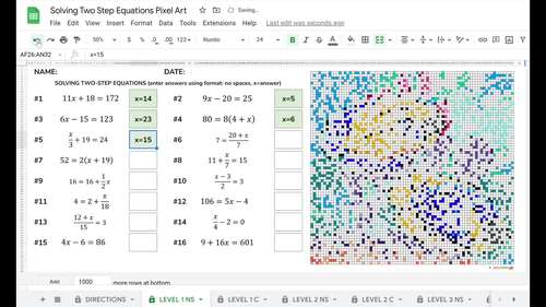 CHRISTMAS Solving Two Step Equations Math Algebra 1 Digital Resource ...