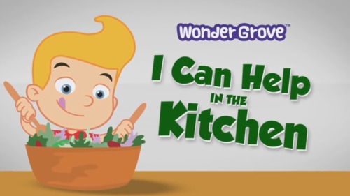Preview of "I Can Help in the Kitchen" K-2 Life Skill Video