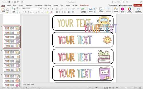 Schedule Cards - Editable Schedule Template | TPT