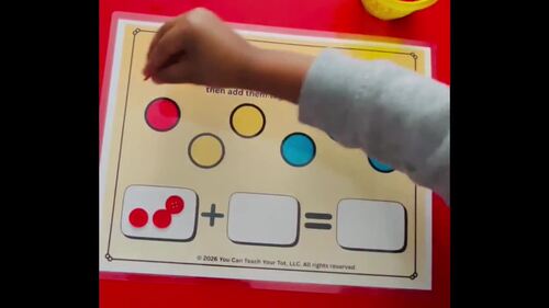 Preschool Addition Mat | Kindergarten Touch & Add Math Activity | Hands-On
