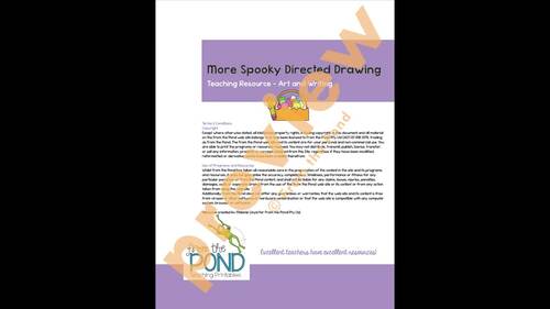 Halloween Directed Drawing and Writing Activities by From the Pond