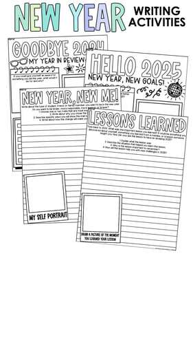 New Year's 2025 Writing Activity | New Year's Goal Setting |New Year's ...
