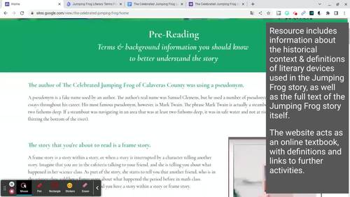 The Jumping Frog of Calaveras County: Full text & activities in print ...