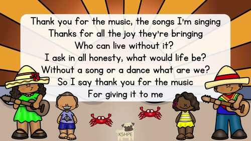 Music: Thank You For The Music, Vocal Music Education, Appreciation