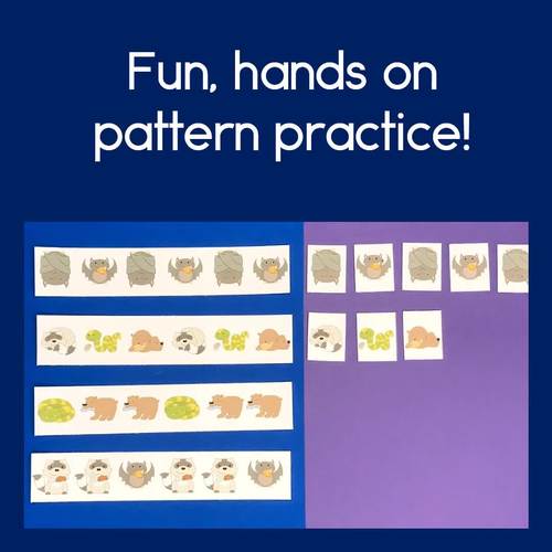 Hibernating Animals Hibernation Patterns Math Center with AB ABC AAB