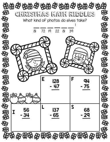 Christmas Math Worksheets | Addition & Subtraction | Print ...