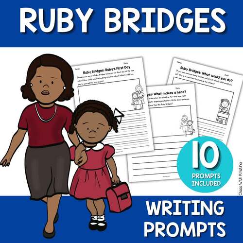 Ruby Bridges Writing Prompts Activities No Prep Worksheets Black ...