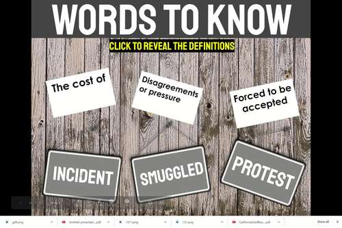 Revolutionary War Causes Interactive Google Slides™ Presentation - Digital