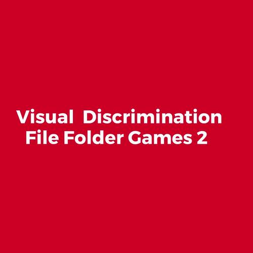Visual Discrimination Skills File Folder Games by File Folder Heaven