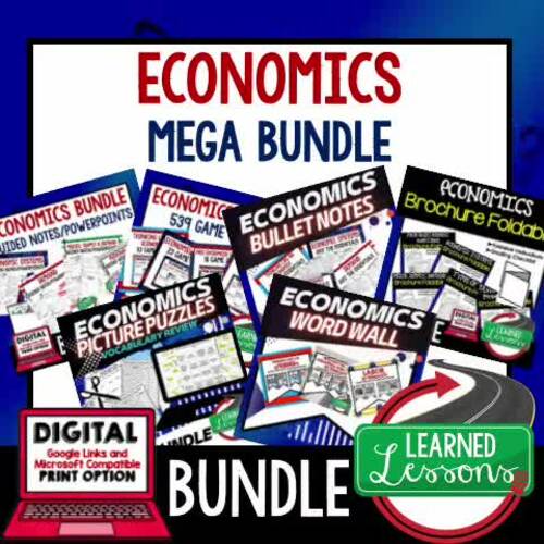 Economic Performance BUNDLE, Economics BUNDLE Digital Learning & Google