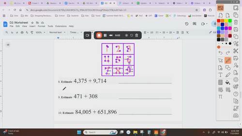 A1-E3: Math Bundle Including Assessment; Basic Operations, Rounding, and More