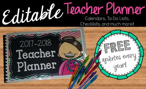 Preview of Teacher Calendar & Planner - What's included?