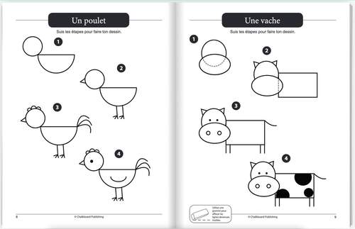 Draw and Write Grades K-2 (French Version) by Chalkboard Publishing