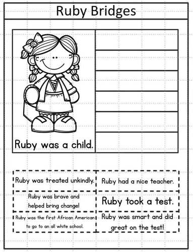 Ruby Bridges Activities Black History Month Readers Ruby Bridges Emergent Reader
