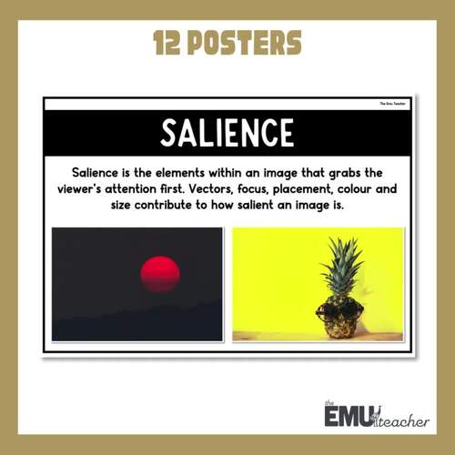 Visual Literacy Technique Poster Salience Framing Vector Colour Size ...