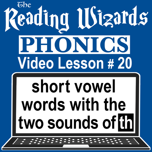 Preview of Phonics Video/Easel Lesson - The Two Sounds of TH - Reading Wizards #20