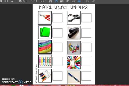 Real Photo File Folders: School Supplies by Teach Love Autism | TpT