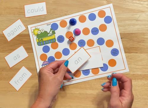 Sight Words Game Boards Summer Literacy Centers Grades K-2 Words End of ...