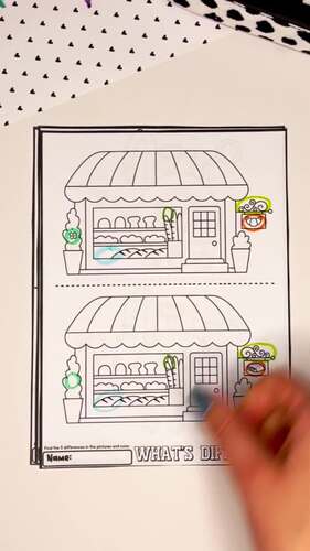 Spot the Difference | Early Finisher Activities | No Prep Printables ...