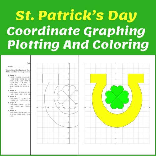 St Patrick's Day Plotting Points On The Cartesian Plane & Coloring ...