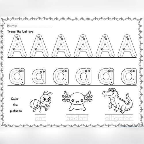 Awesome Alphabet Handwriting | Practice Worksheets, Tracing & Writing ...