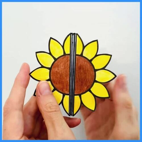 Spring summer flower plant life cycles cut and paste sequencing craft ...