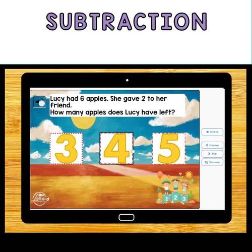 Subtraction Word Problems Within 10 Summer Digital Resource TPT