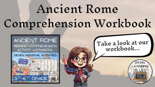 Ancient Rome Reading Comprehension Workbook | 5th-6th Grade | TPT