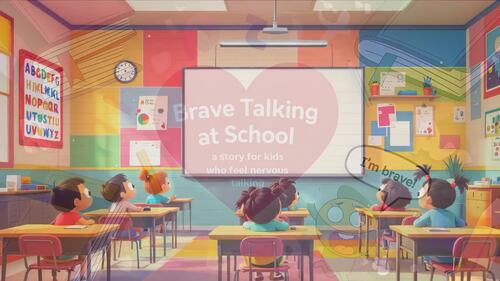 Preview of Talking Bravely in School; A social story for children with Selective Mutism