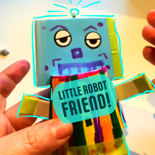 Preview of Little Robot Friend - STEM craft grades 2-5