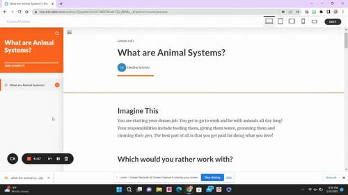 What are Animal Systems? by Destiny Schmidt | TPT