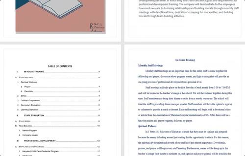Customizable Annual Professional Development Plan for Teaching Staff