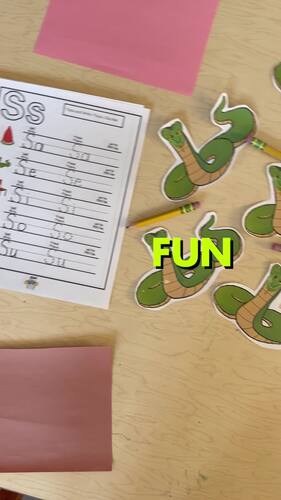 Spanish Syllable Snake Craft | Sa Se Si So Su Phonics | La Serpiente de ...
