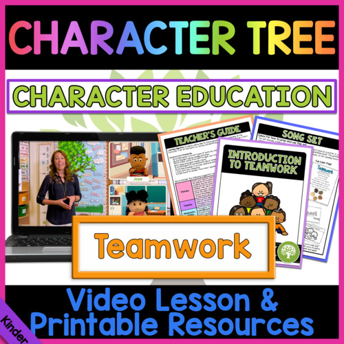 Preview of Teamwork 1 of 4 | Character Education for Kindergarten