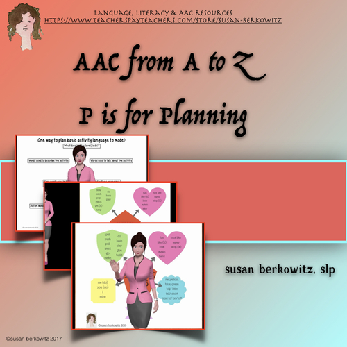 Preview of Free AAC Core Word Tips P is for Planning